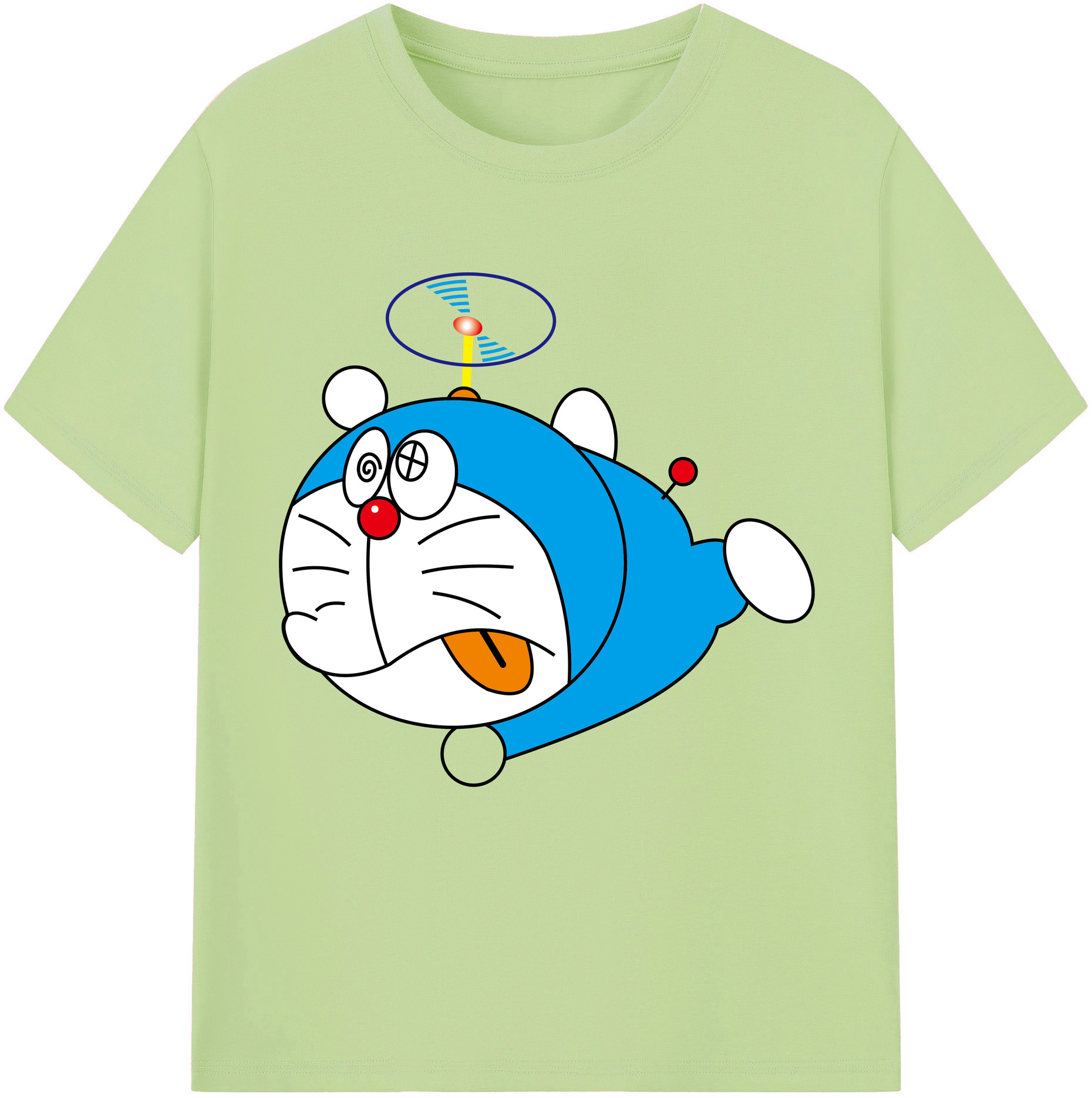 （画像用） ドラえもん Doraemon 綿100％半袖Tシャツ（フロントプリント）